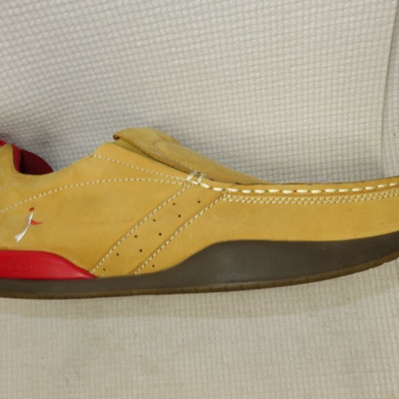 Jackie Chan Boat Loafers Soft Leather Tan Mens Size 9.5 FE4A83001045 READ - Picture 8 of 15